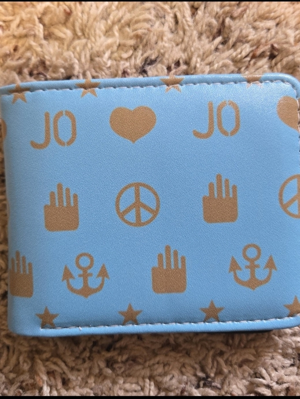 New jojos bizarre adventure anime manga leather wallet